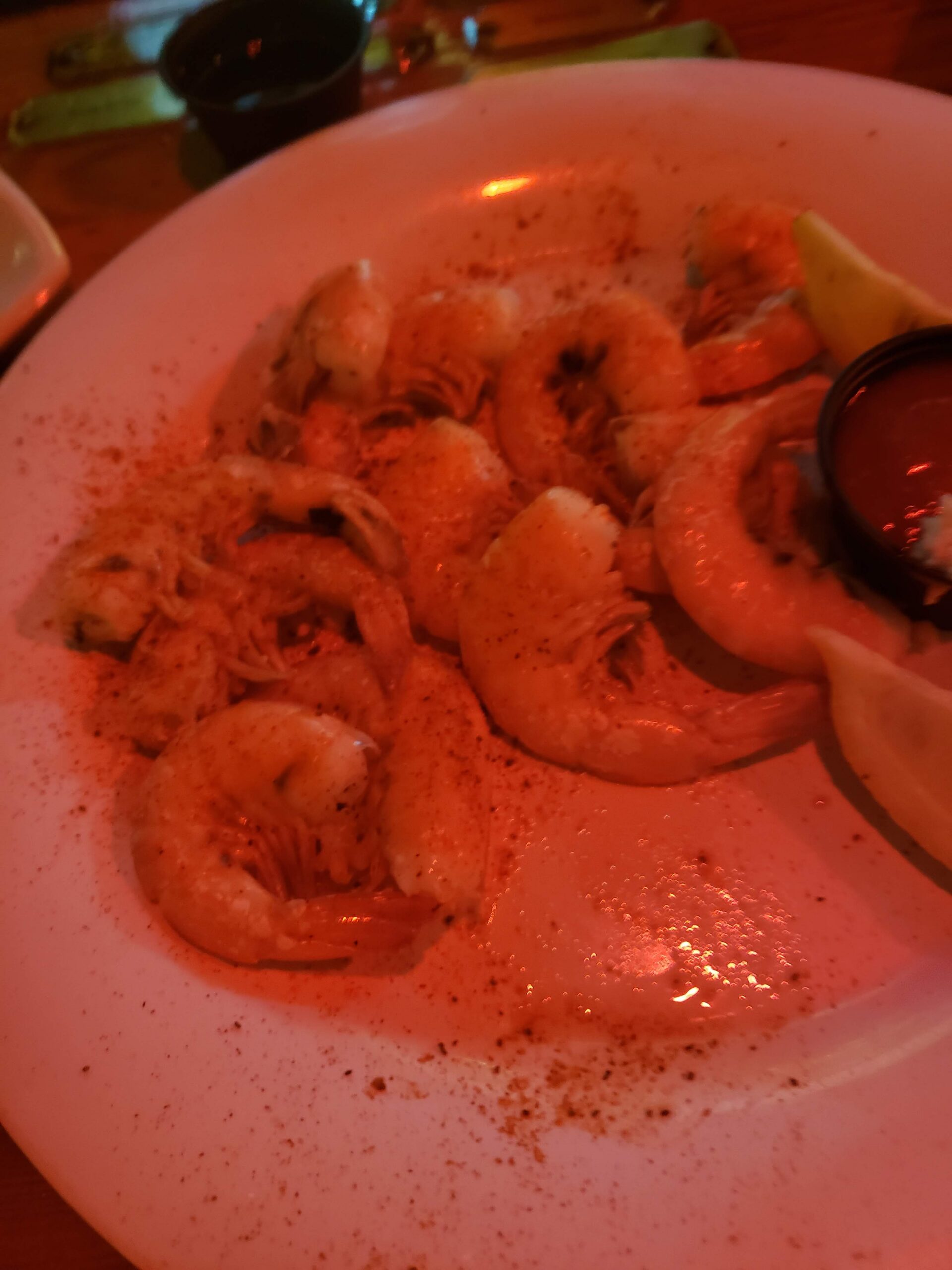 Boiled Shrimp at Hieronymus Seafood Restaurant, Wilmington NC