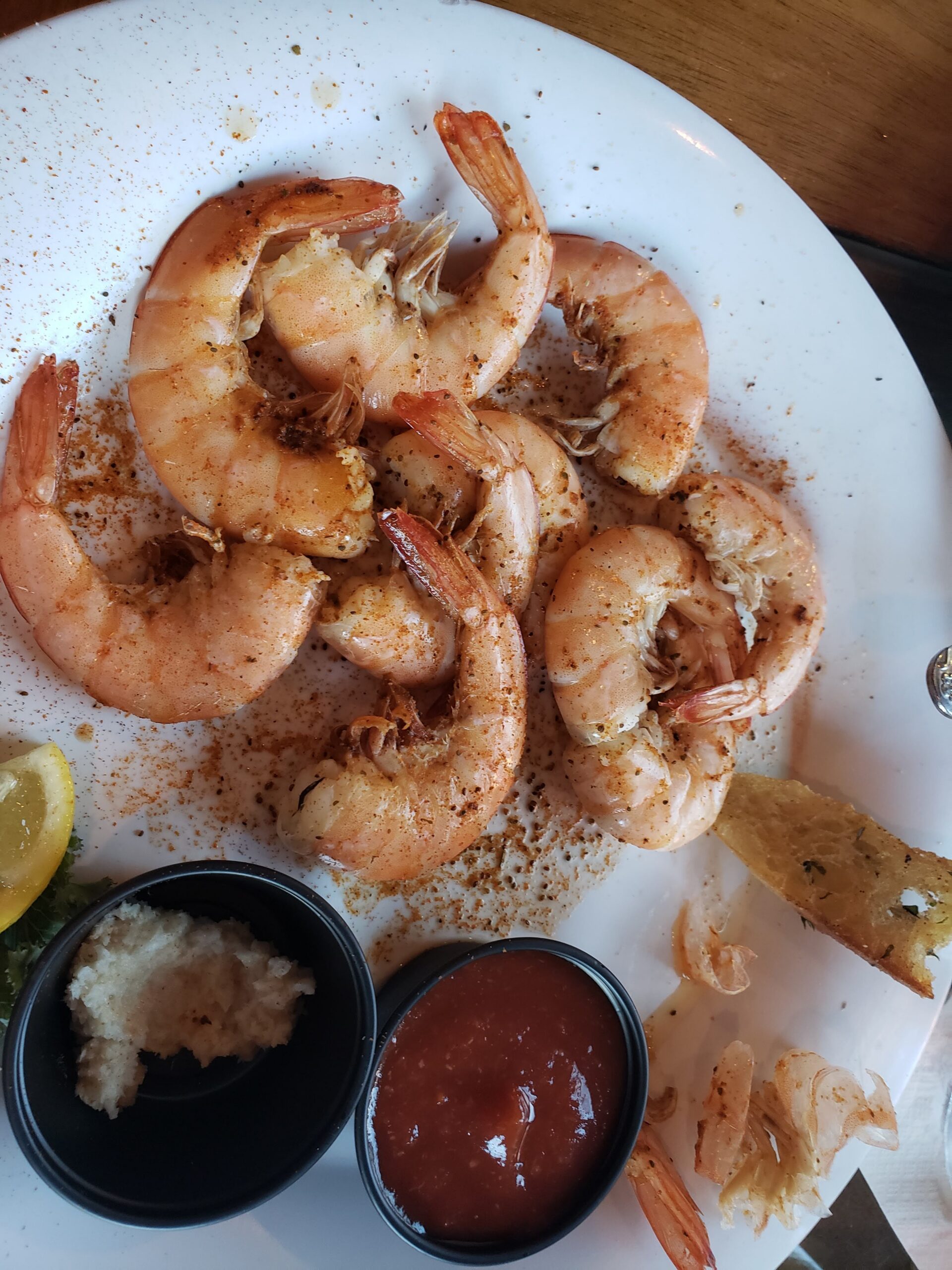 Peel-and-Eat Shrimp at Hieronymus Seafood Restaurant, Wilmington NC