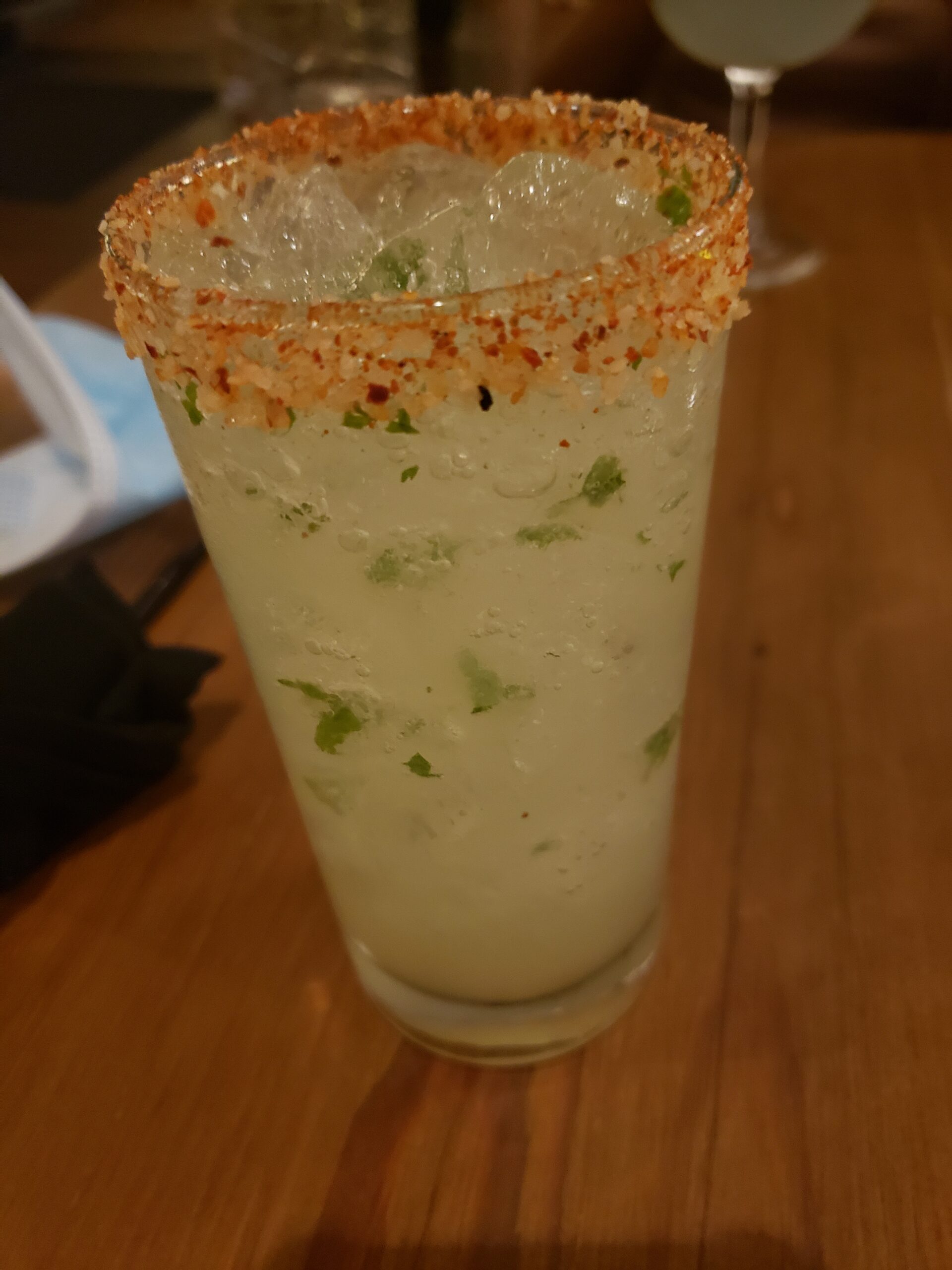 Spicy Margarita with Chile Salt Rim