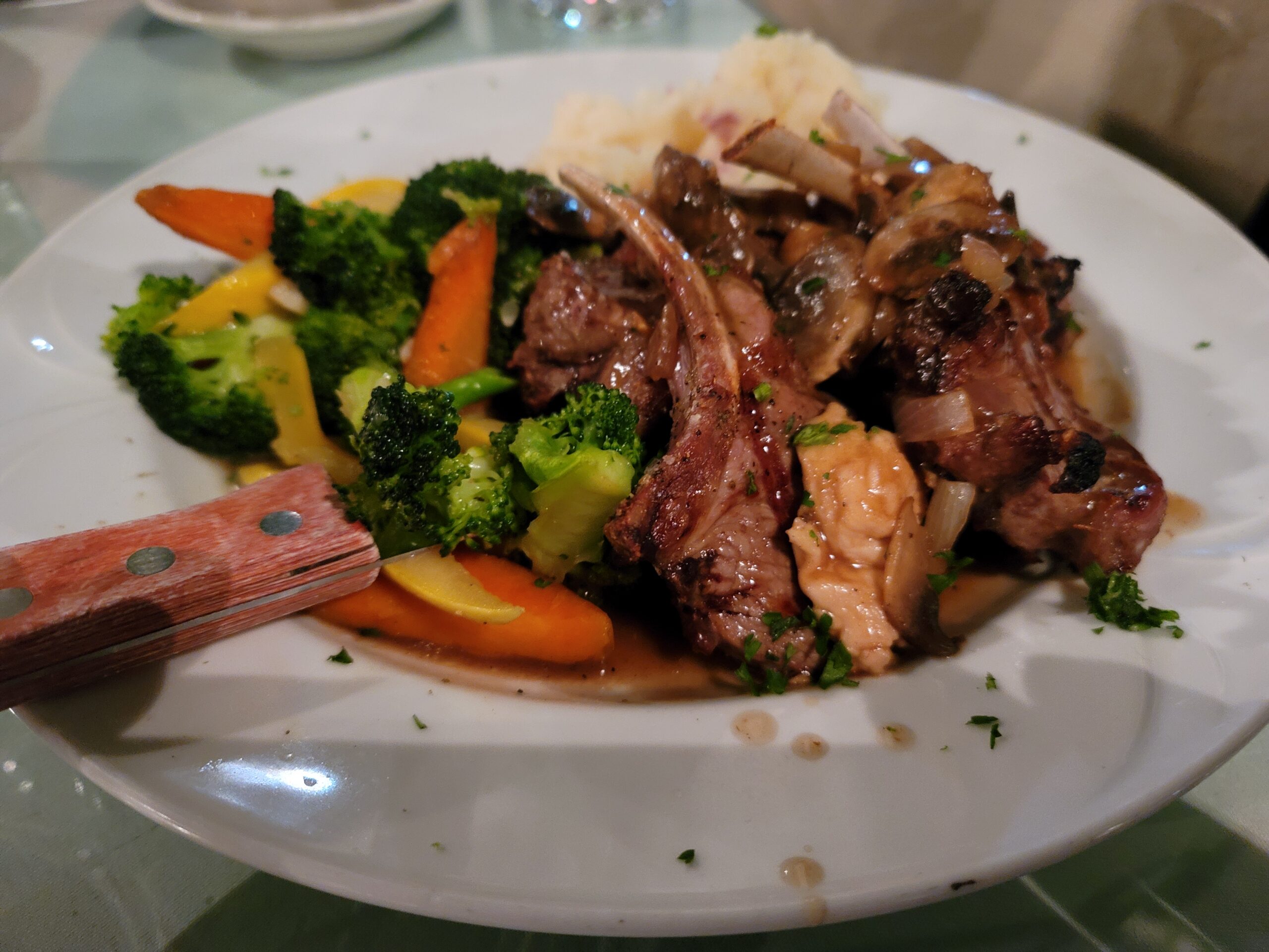 Grilled Veal Chops at Luigi's