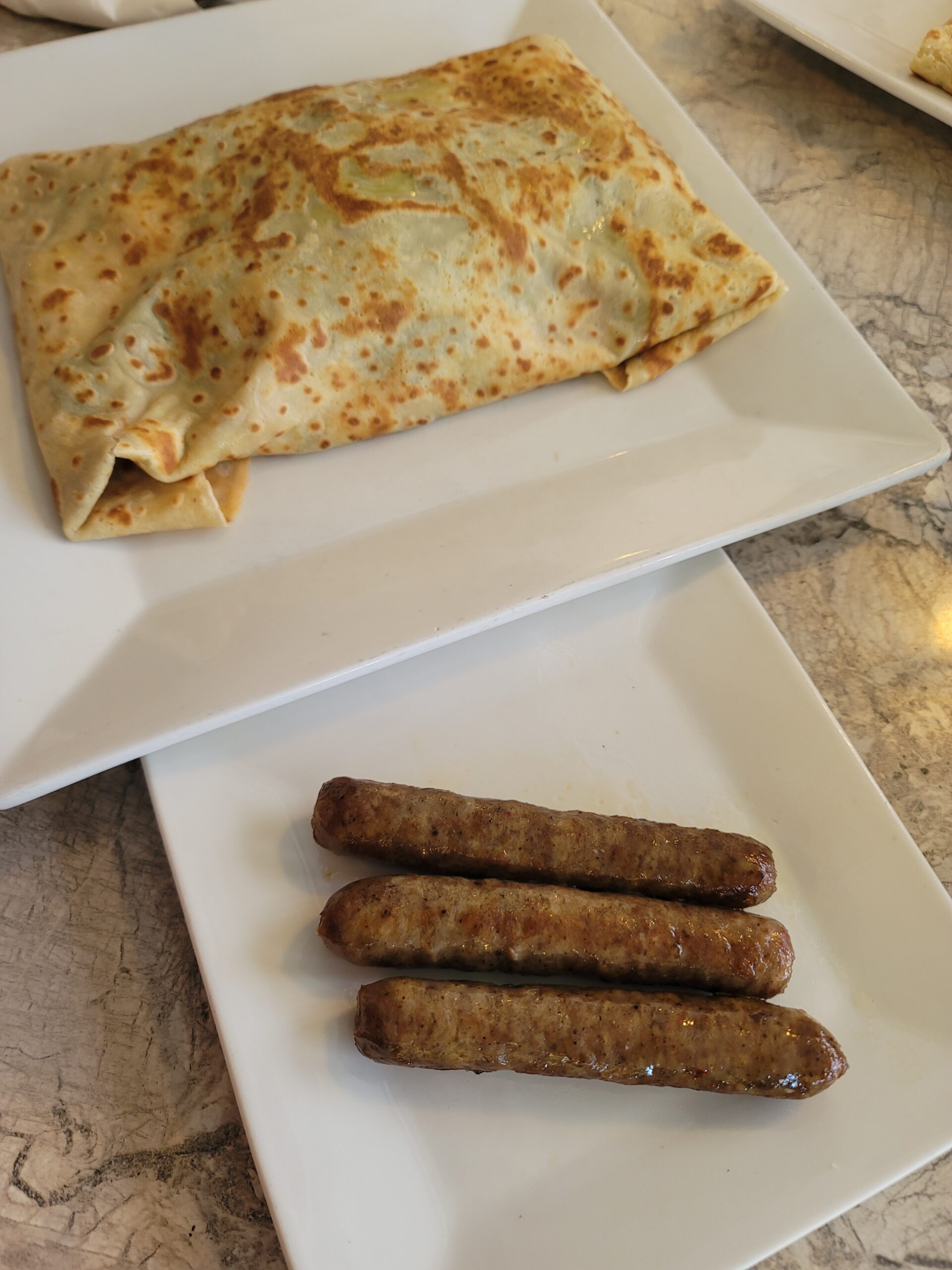 Breakfast Crepe with Sausage, Crepe Creations