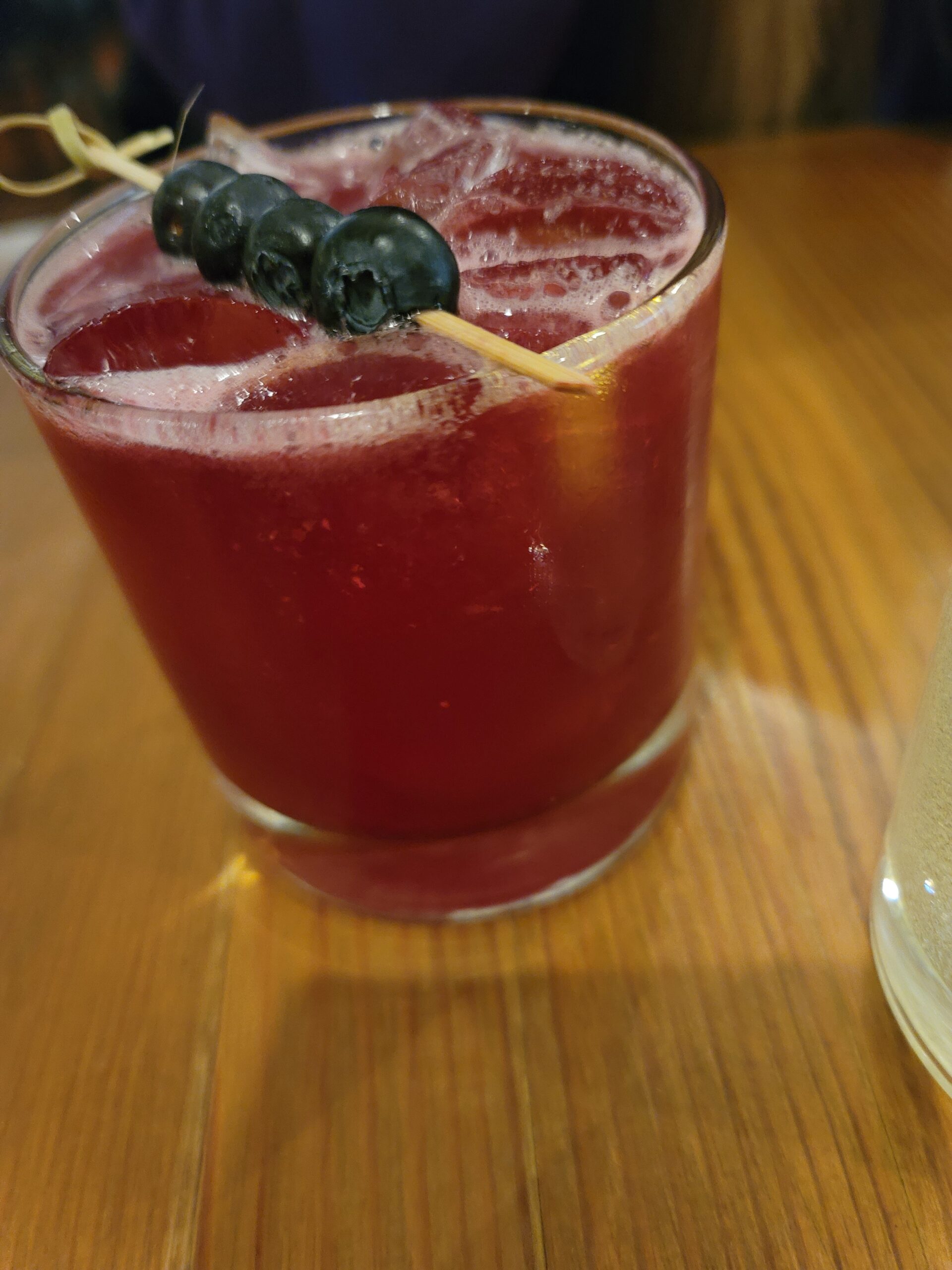 Berry Cocktail with Blackberry Garnish
