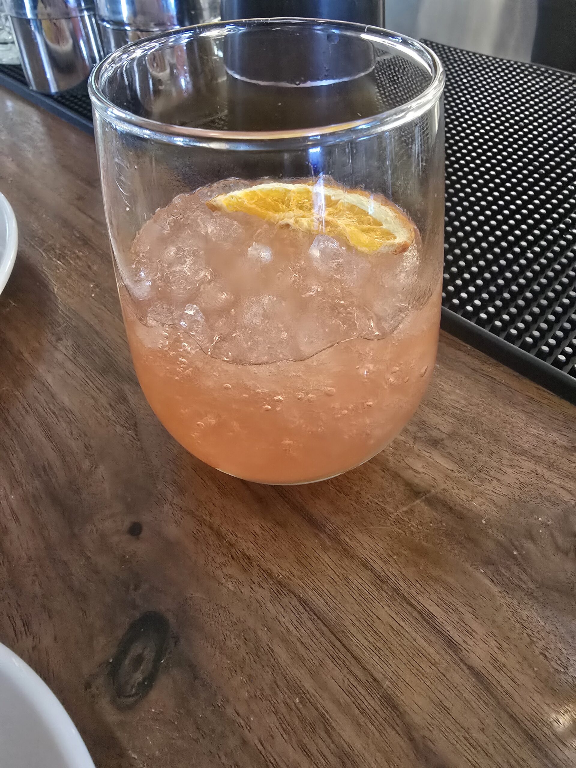 The Strawberry Serrano Spritz at Three10