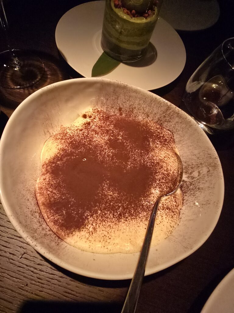 Tableside Tiramisu at Aqua - Assembled