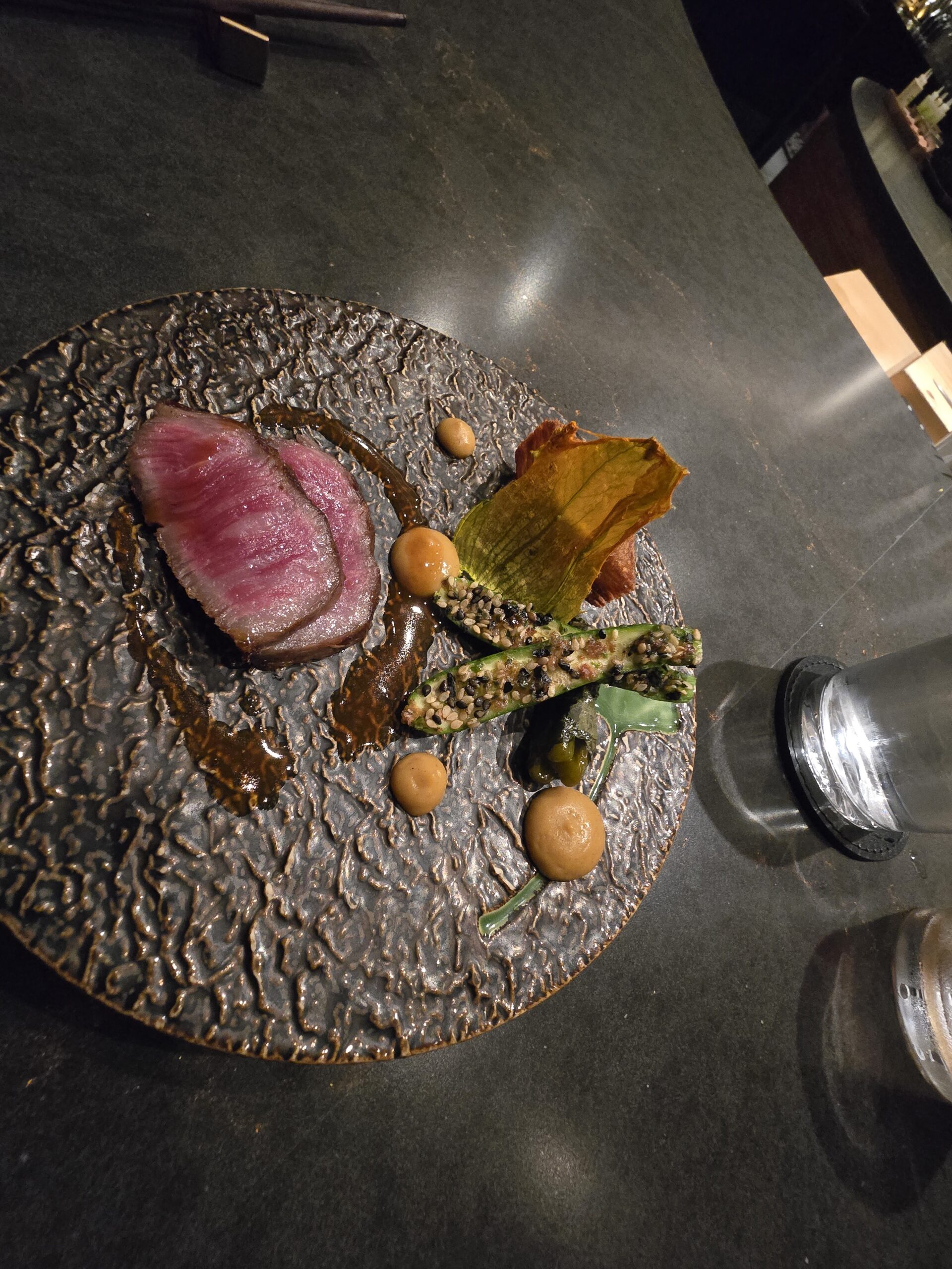 A5 Wagyu with Stuffed Shishito
