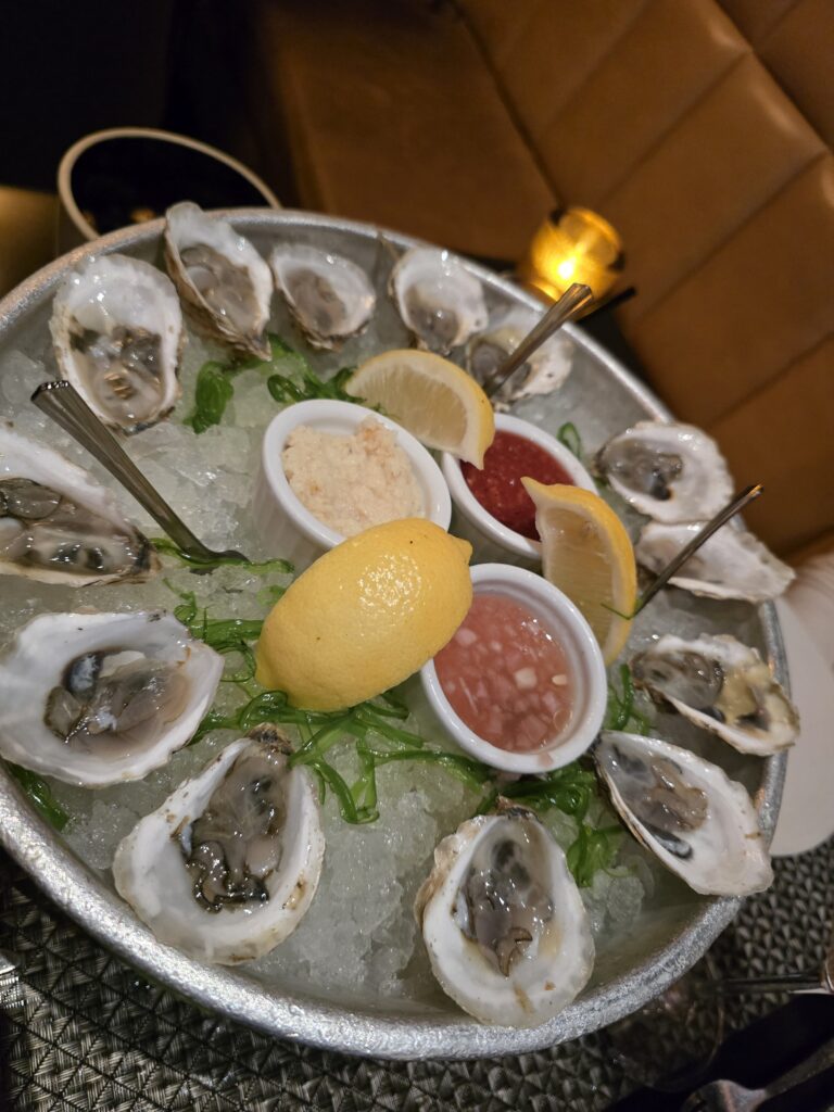 Oysters on Ice at Meat Market Steakhouse, Tampa FL