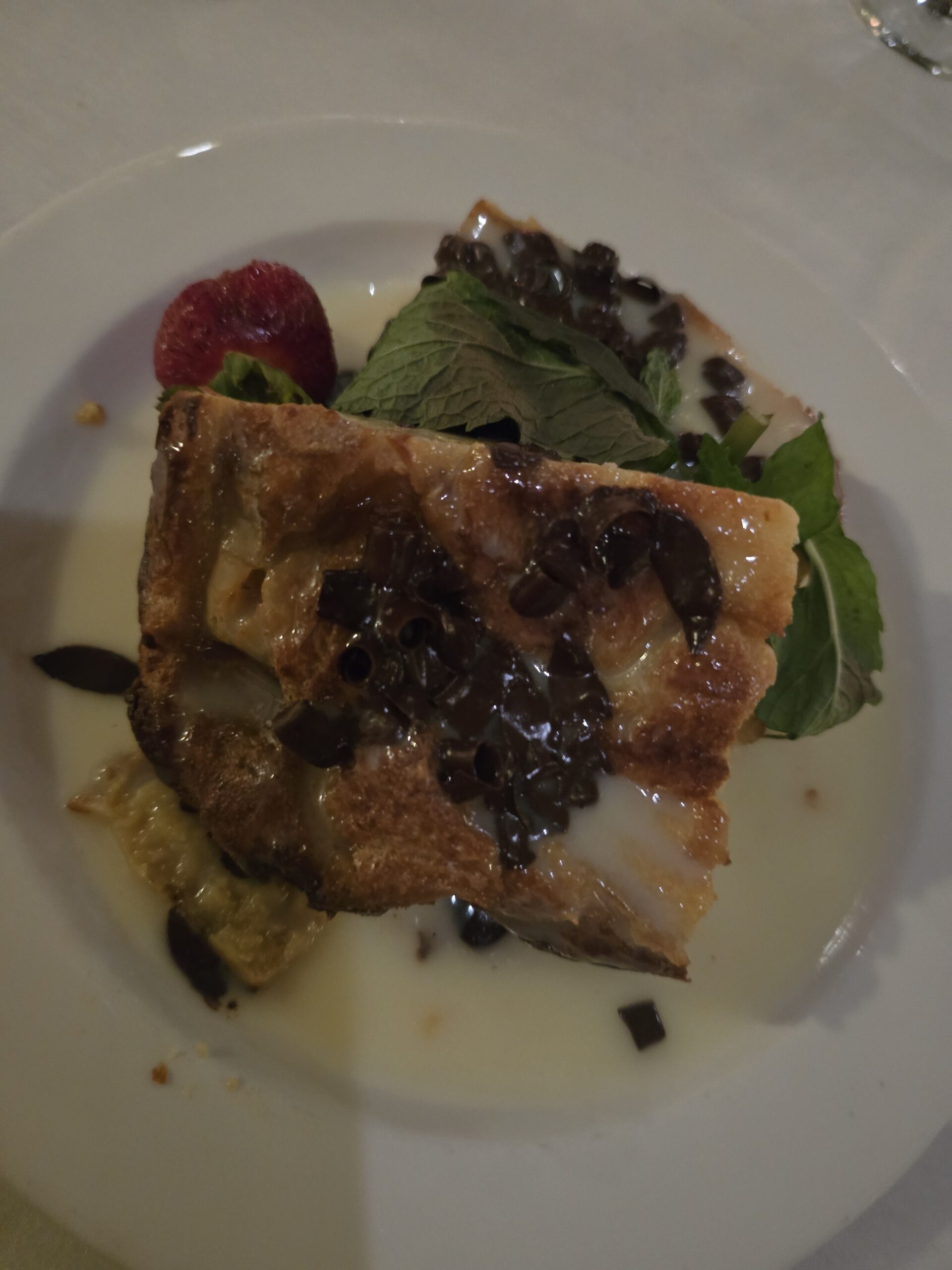 White Chocolate Bread Pudding at Columbia Restaurant, Tampa