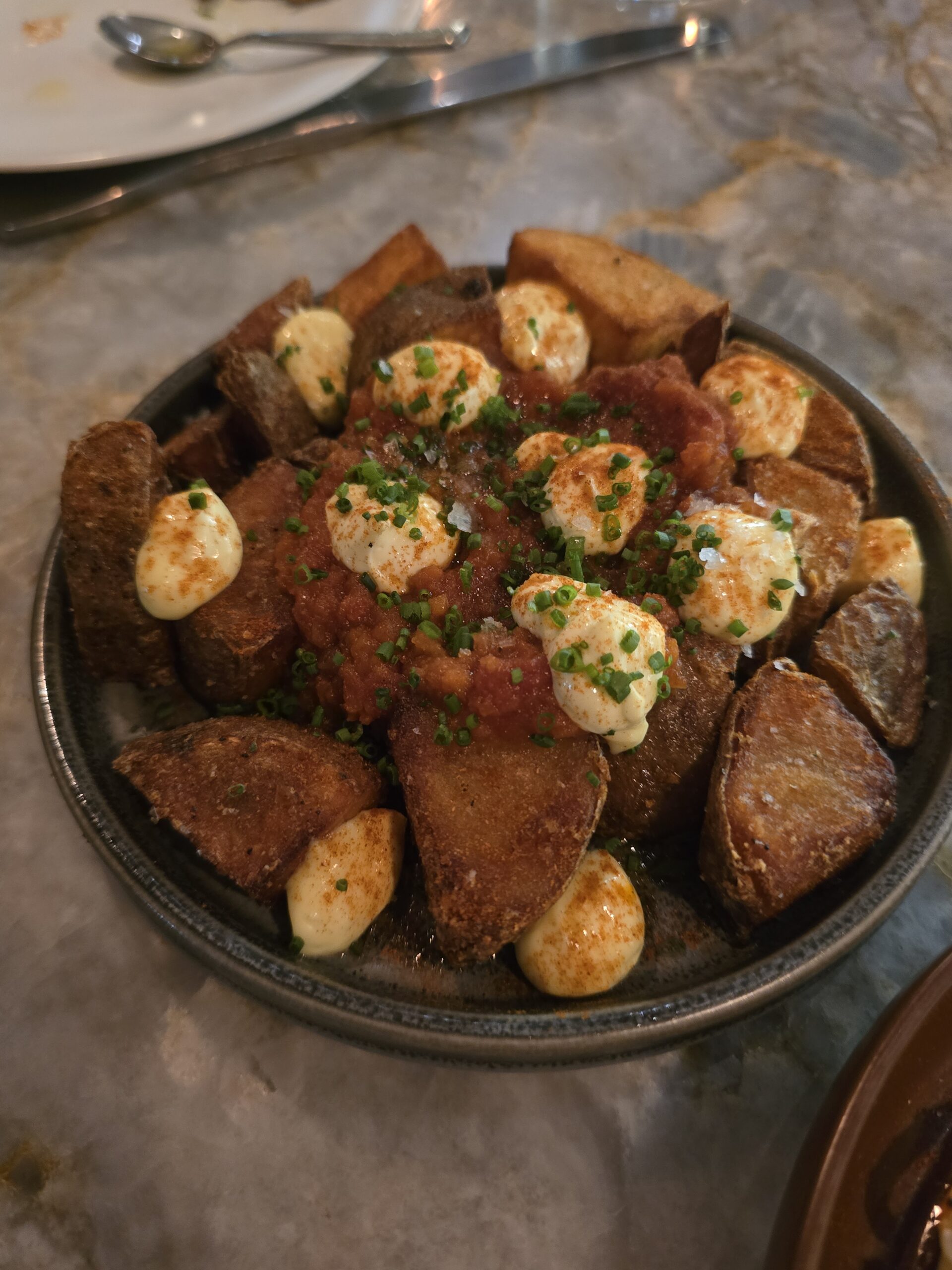 Patatas Bravas at Lumbre, Tampa FL
