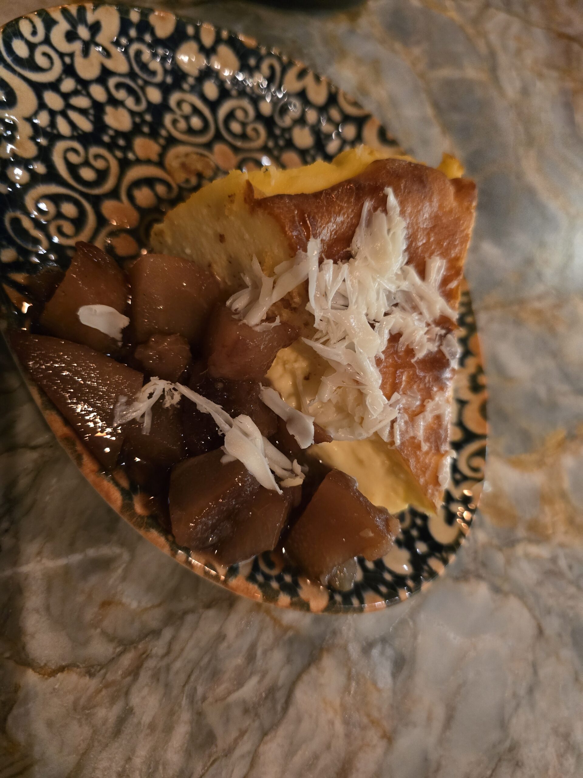 Basque Cheesecake at Lumbre, Tampa FL